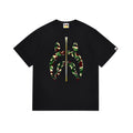 BAPE Bathing Shark and ape head print T Shirt NextBlock