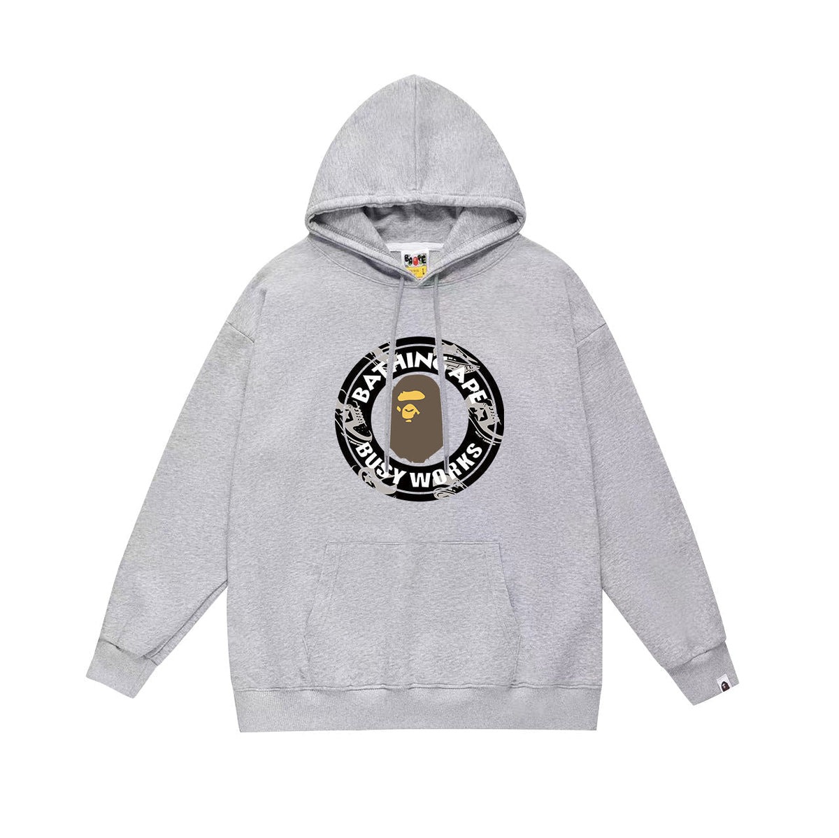 Bathing Shark and ape head print Hoodie Fall / Winter Hooded Sweater NextBlock