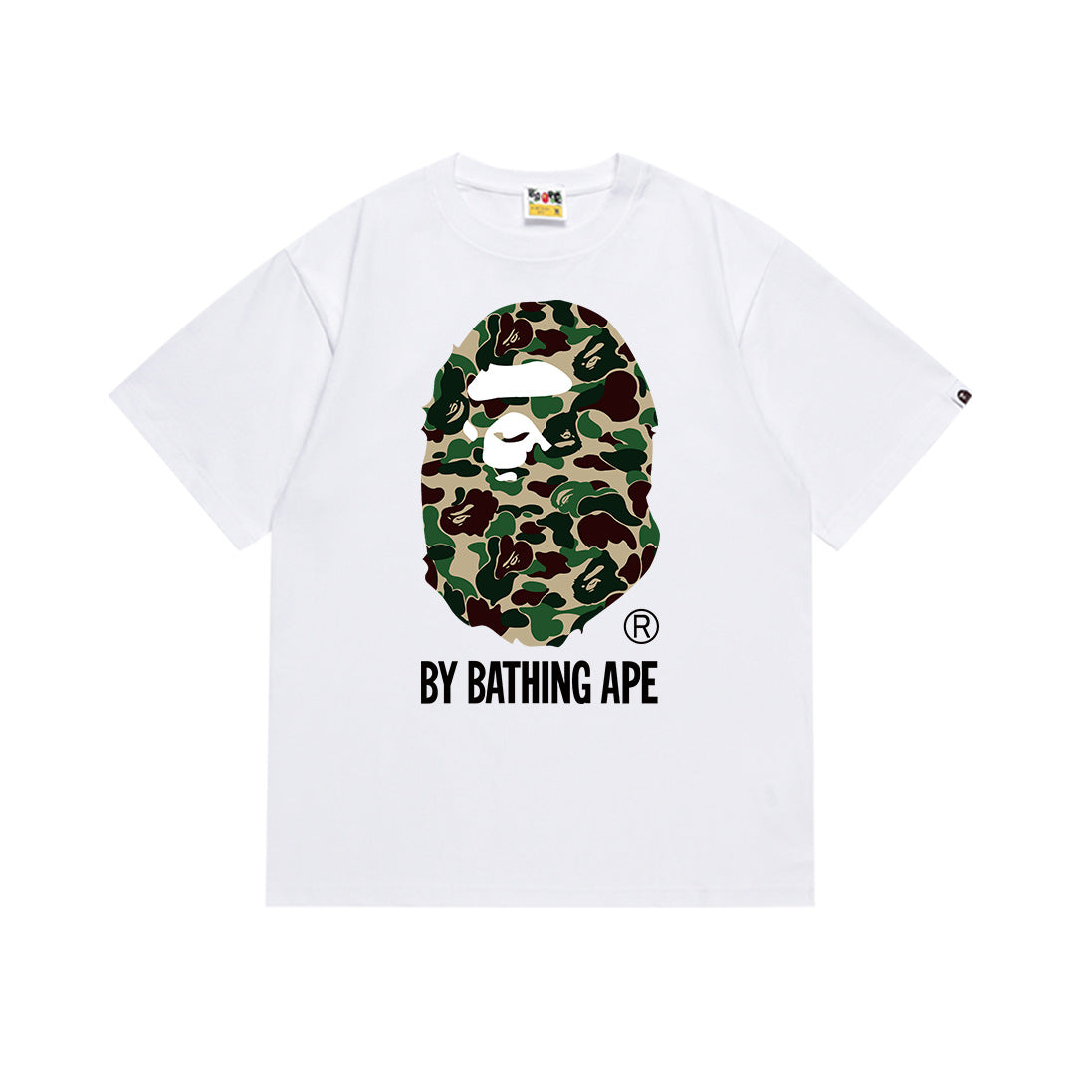 BAPE Bathing Shark and ape head print T Shirt NextBlock