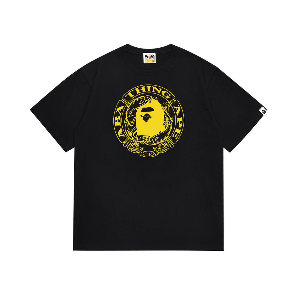BAPE Bathing Shark and ape head print T Shirt NextBlock