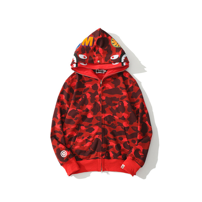 Ape Hoodie Camouflage Two Hat Cardigan Zipper NextBlock