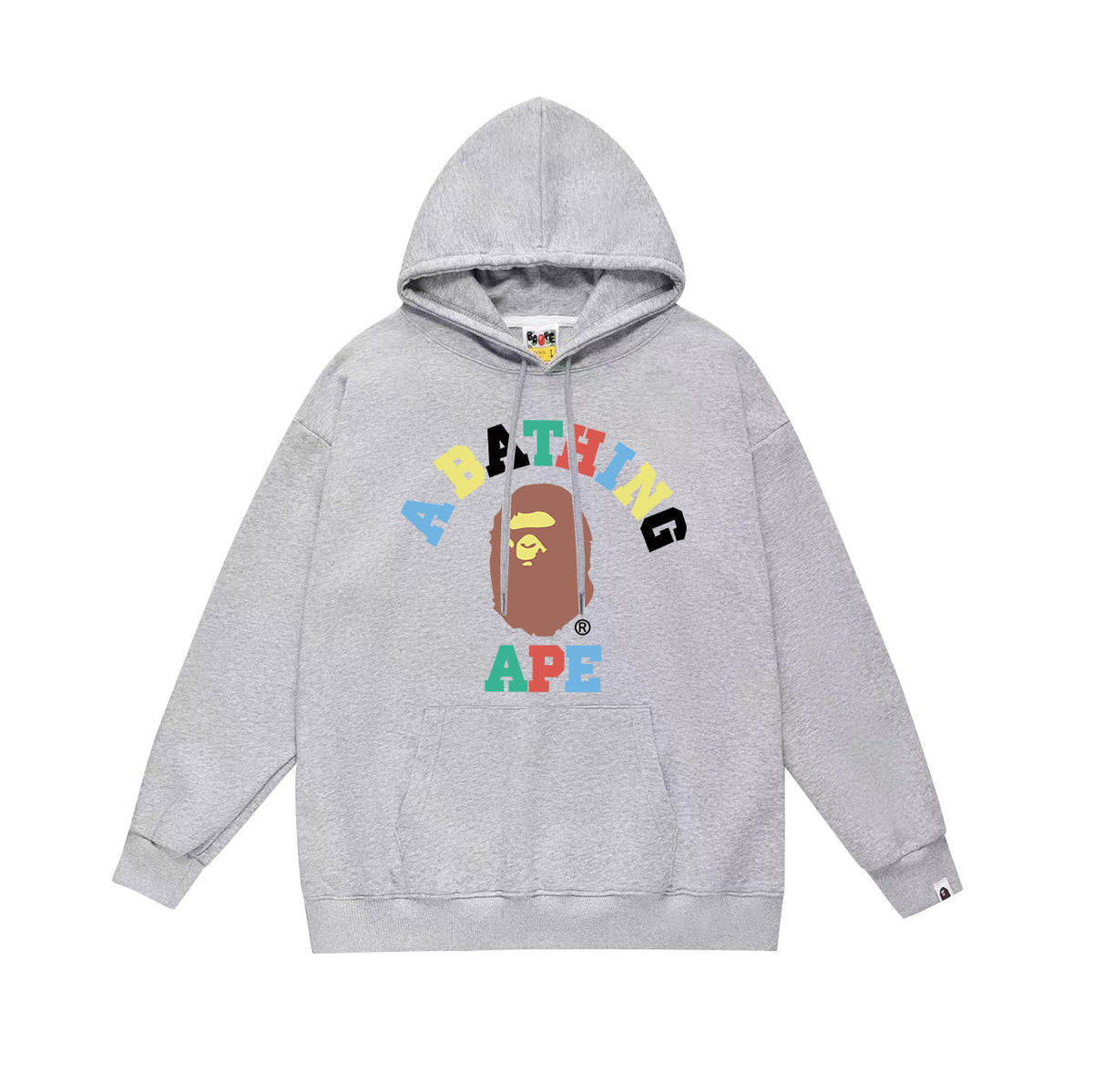 Bathing Shark and ape head print Hoodie Fall / Winter Hooded Sweater NextBlock