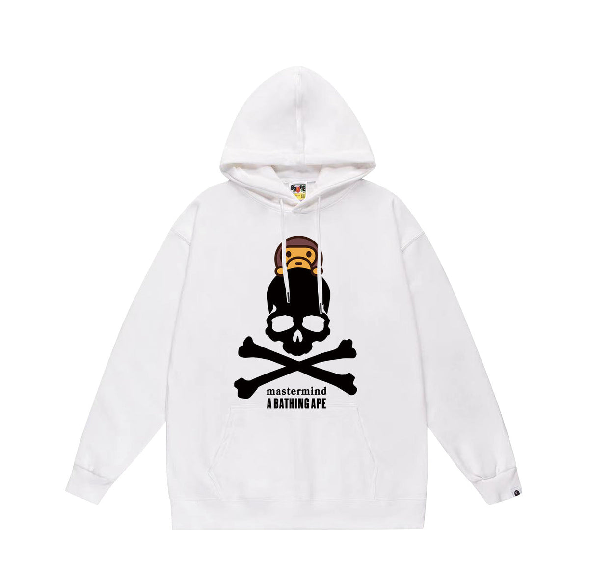 Bathing Shark and ape head print Hoodie Autumn / Winter Letter Print Loose Hoodie Pullover Ape Sweater NextBlock