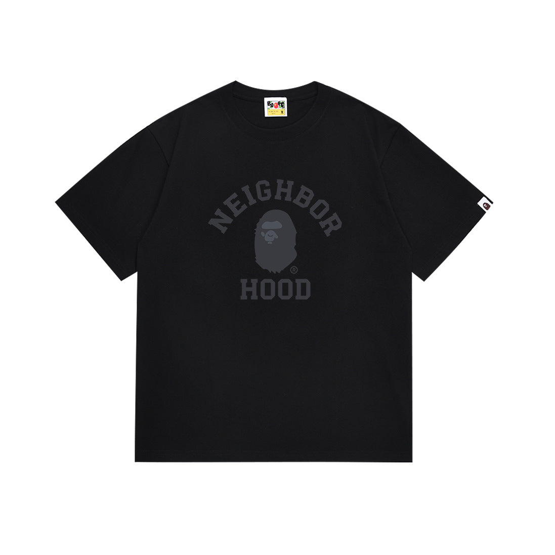BAPE Bathing Shark and ape head print T Shirt NextBlock