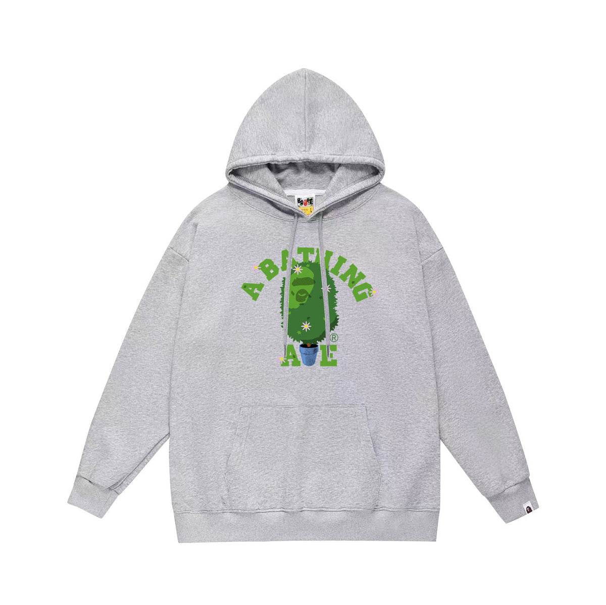 Bathing Shark and ape head print Hoodie Autumn / Winter Letter Print Loose Hoodie Pullover Ape Sweater NextBlock