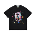 BAPE Bathing Shark and ape head print T Shirt NextBlock