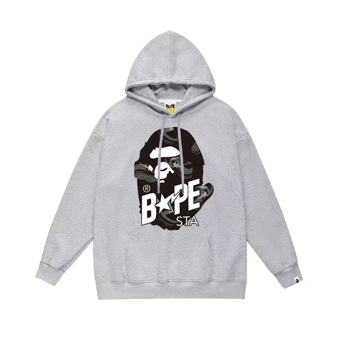 Bathing Shark and ape head print Hoodie Fall / Winter Hooded Sweater (Part 4) NextBlock