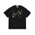 BAPE Bathing Shark and ape head print T Shirt NextBlock