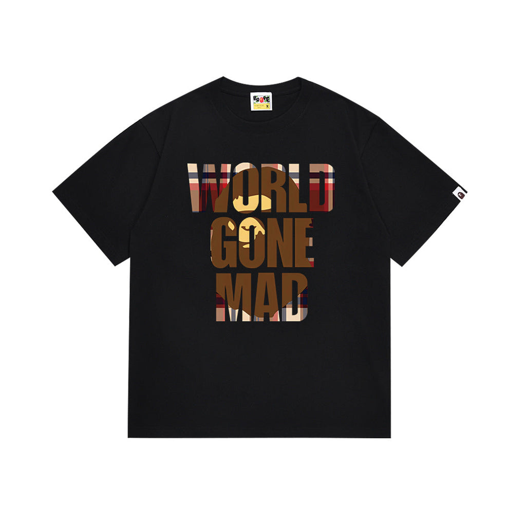 BAPE Bathing Shark and ape head print T Shirt NextBlock