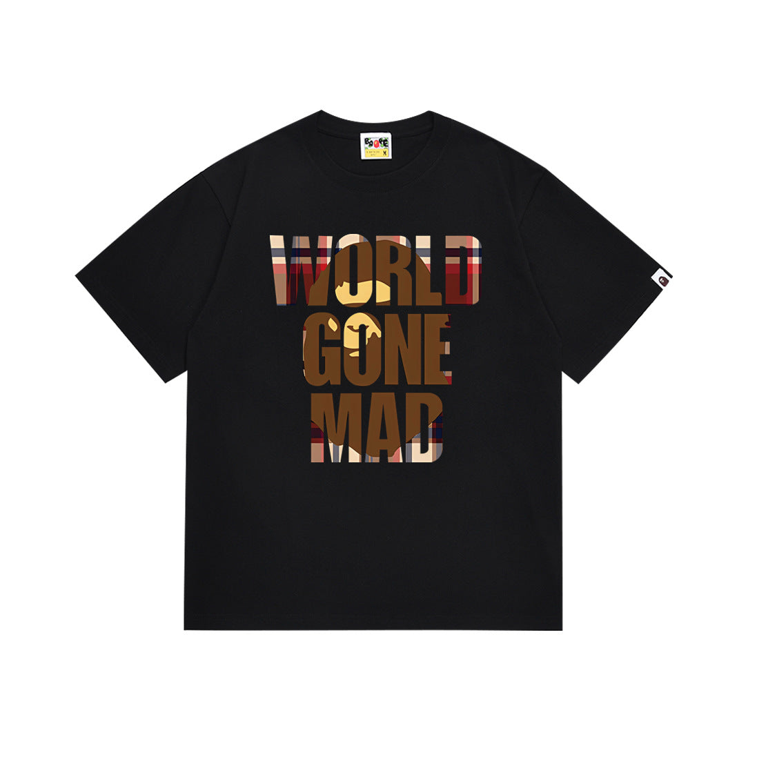 BAPE Bathing Shark and ape head print T Shirt NextBlock
