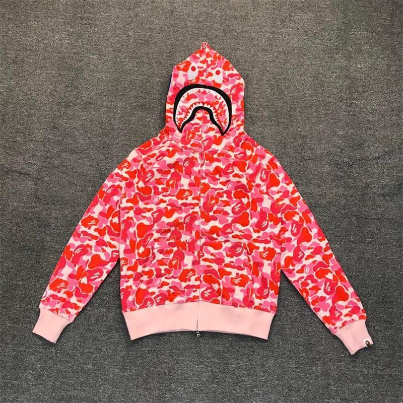 Bathing Shark and ape head print Hoodie NextBlock