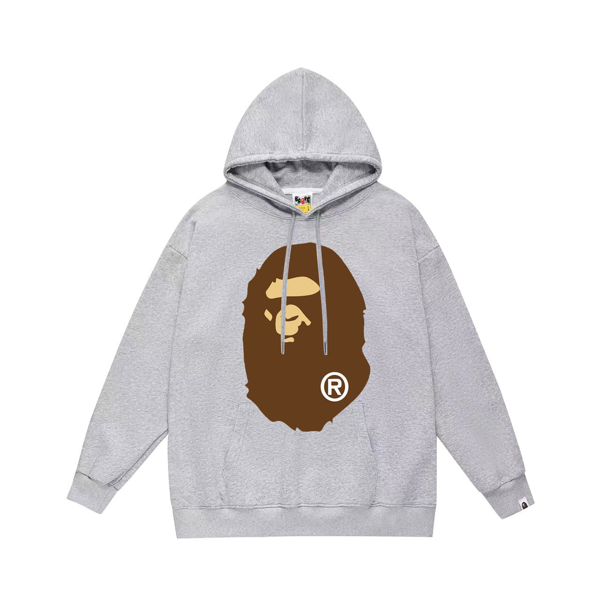Bathing Shark and ape head print Hoodie Autumn / Winter Letter Print Loose Hoodie Pullover Ape Sweater NextBlock