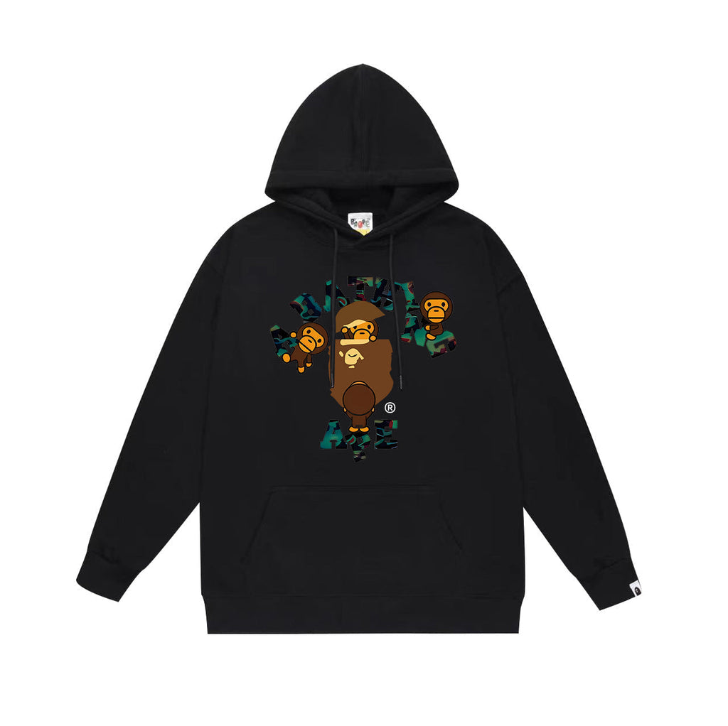 Bathing Shark and ape head print Hoodie Fall / Winter Hooded Sweater (Part 2) NextBlock