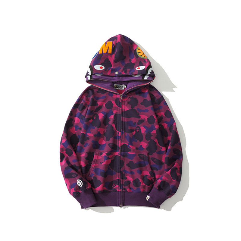 Ape Hoodie Camouflage Two Hat Cardigan Zipper NextBlock