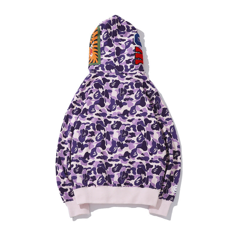 Ape Hoodie Taro Purple Embroidered Letters NextBlock