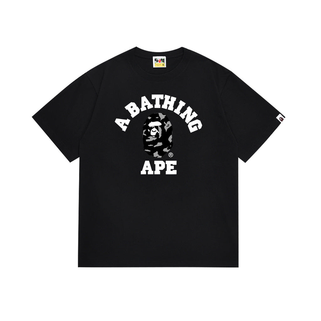BAPE Bathing Shark and ape head print T Shirt NextBlock