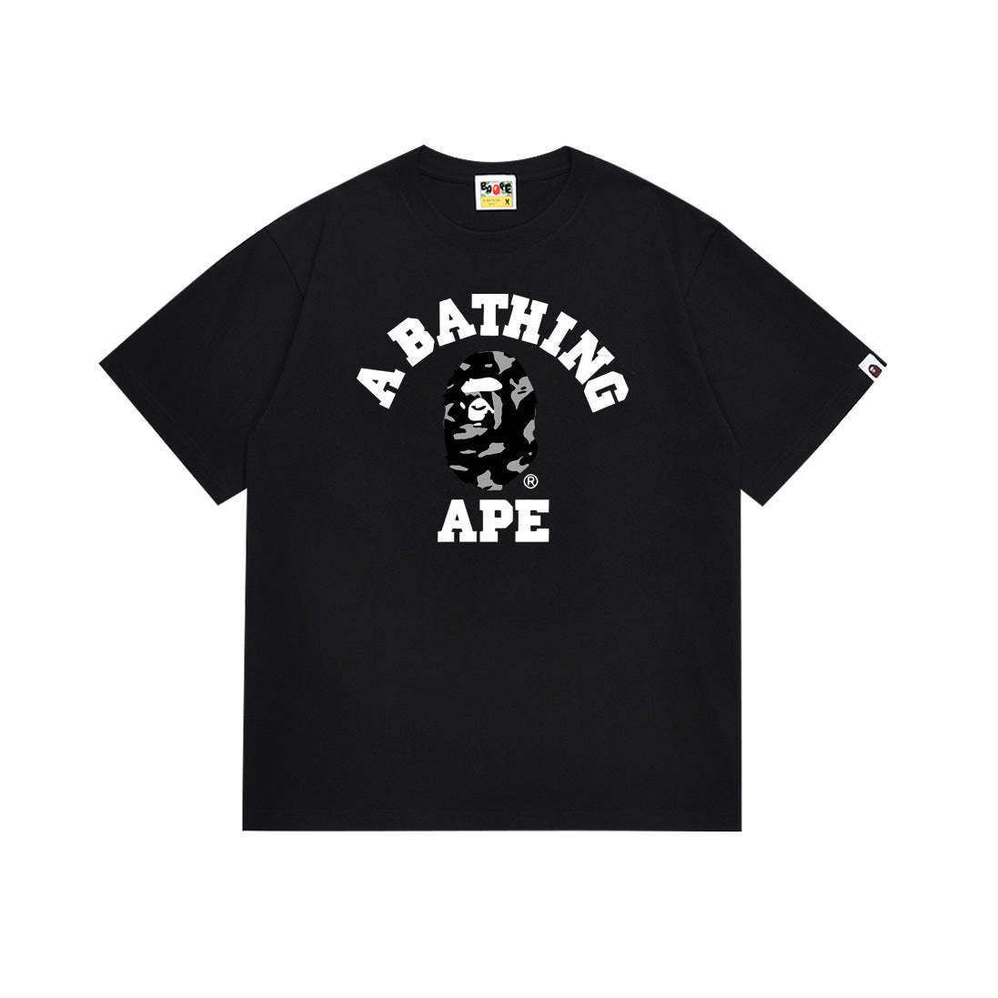 BAPE Bathing Shark and ape head print T Shirt NextBlock