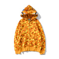 Bathing Shark and ape head print Hoodie PlayerUnknown's Battlegrounds Orange Camo Jacket NextBlock