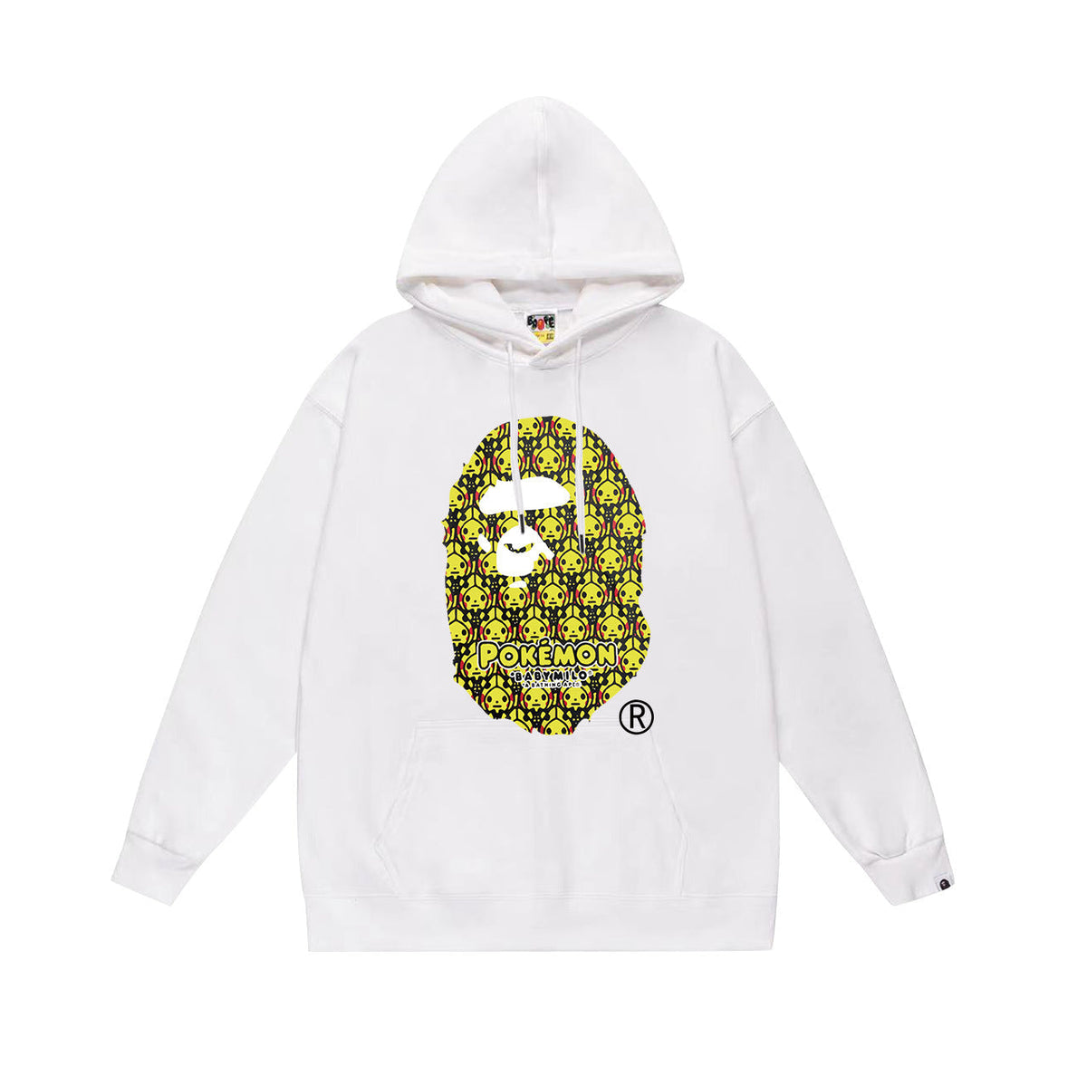 Bathing Shark and ape head print Hoodie Fall / Winter Hooded Sweater (Part 4) NextBlock