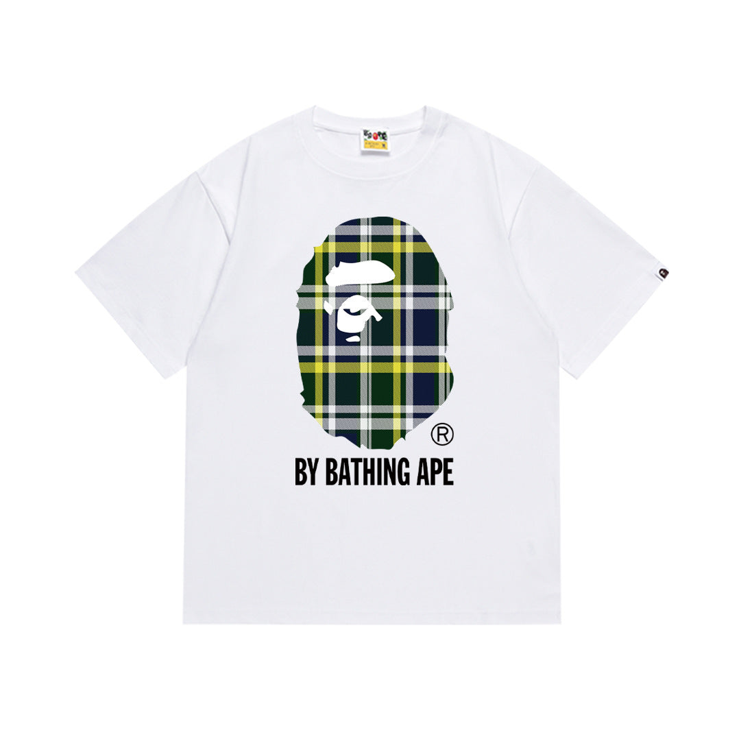 BAPE Bathing Shark and ape head print T Shirt NextBlock