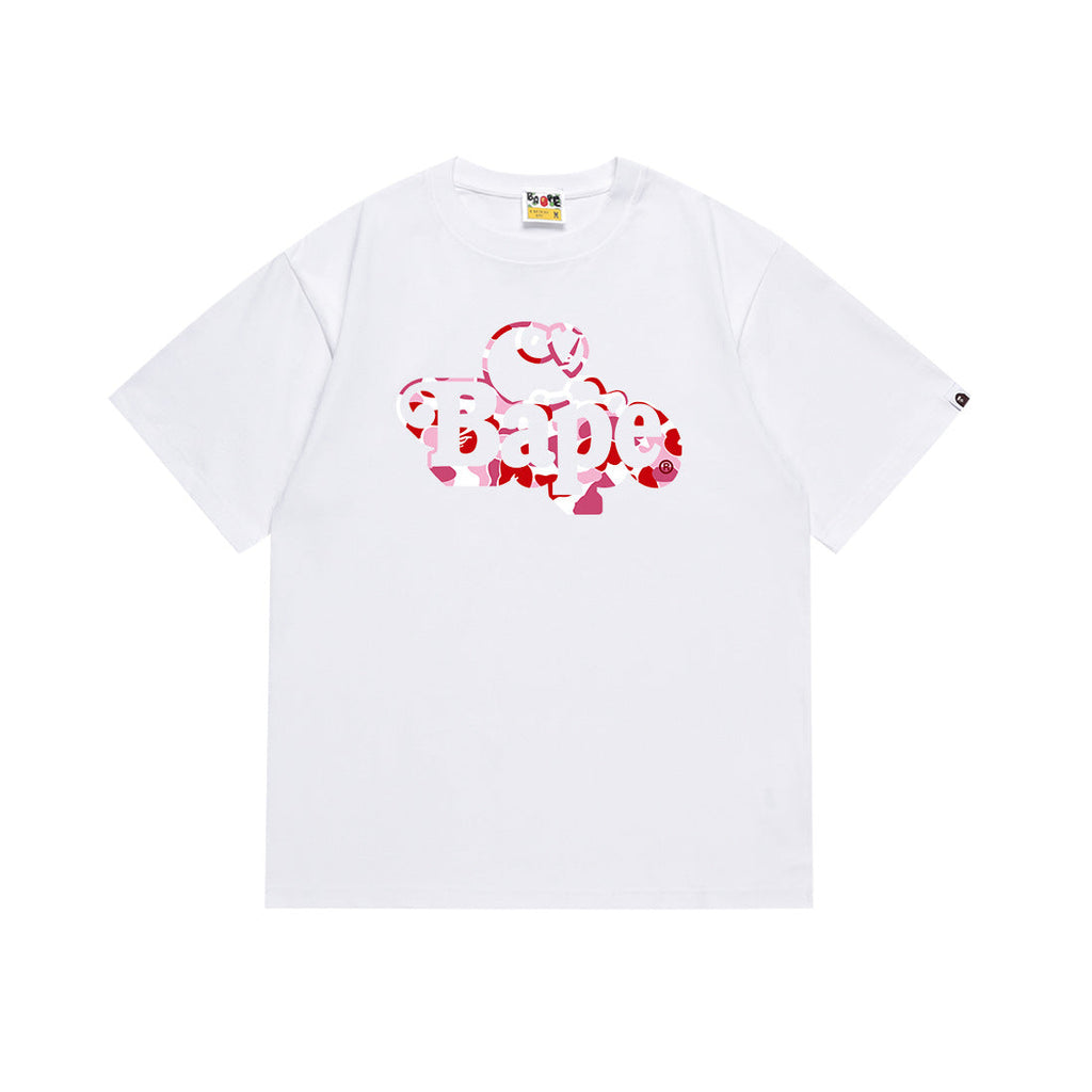BAPE Bathing Shark and ape head print T Shirt NextBlock