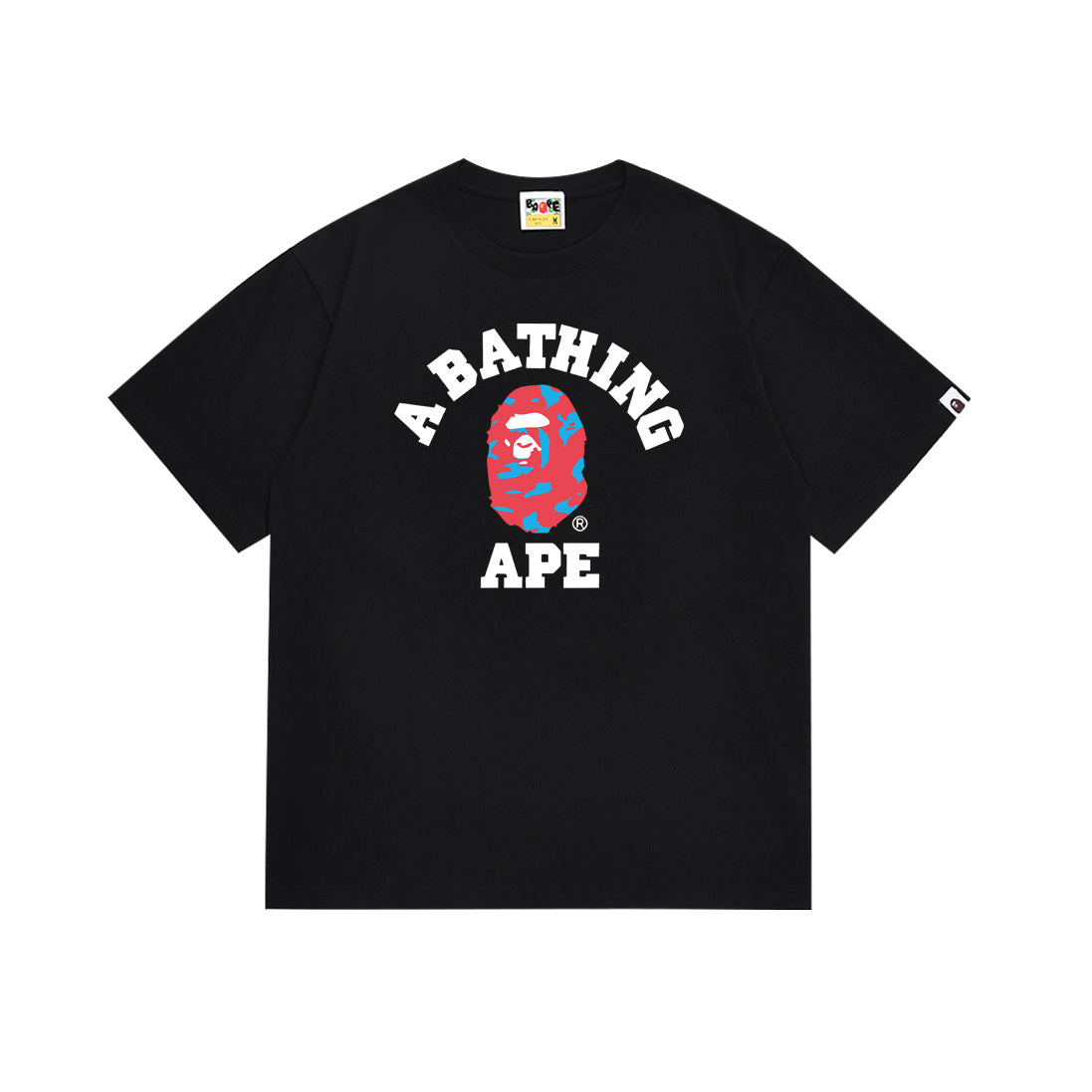 BAPE Bathing Shark and ape head print T Shirt NextBlock