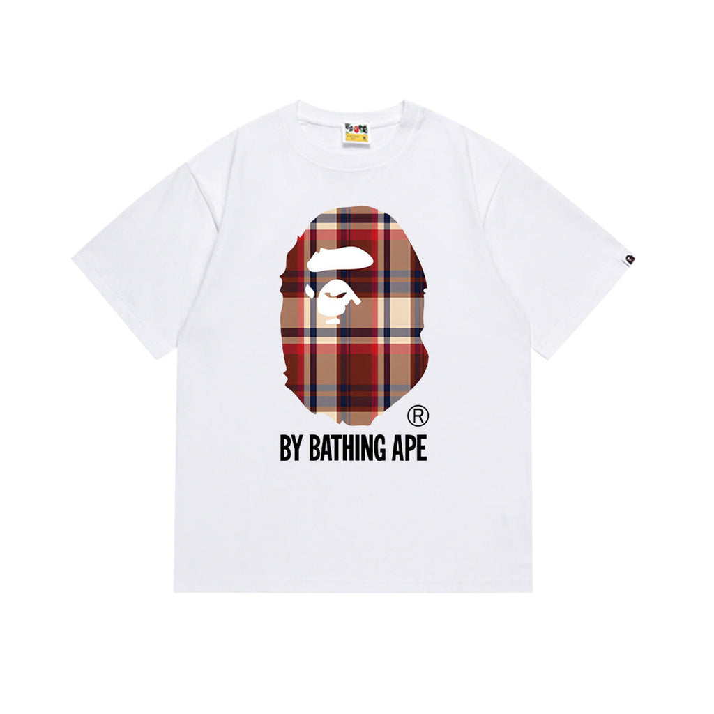 BAPE Bathing Shark and ape head print T Shirt NextBlock