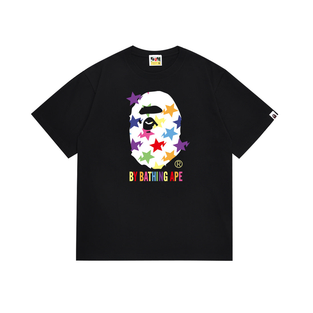 BAPE Bathing Shark and ape head print T Shirt NextBlock
