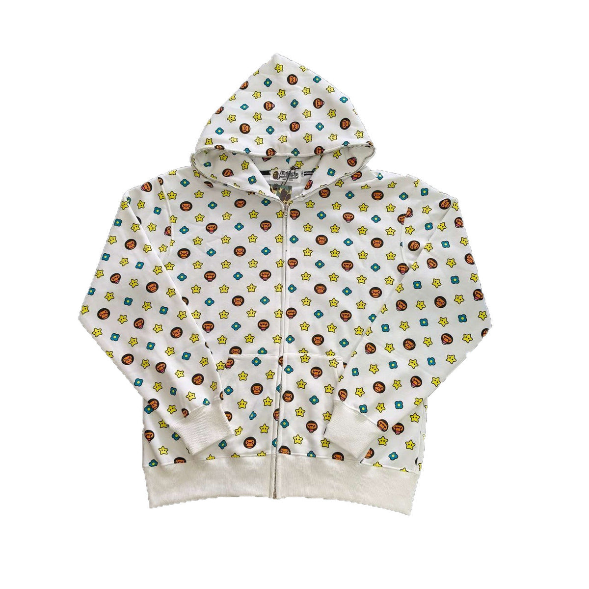 Bathing Shark and ape head print hoode BAPE co-branded milo all-print casual NextBlock