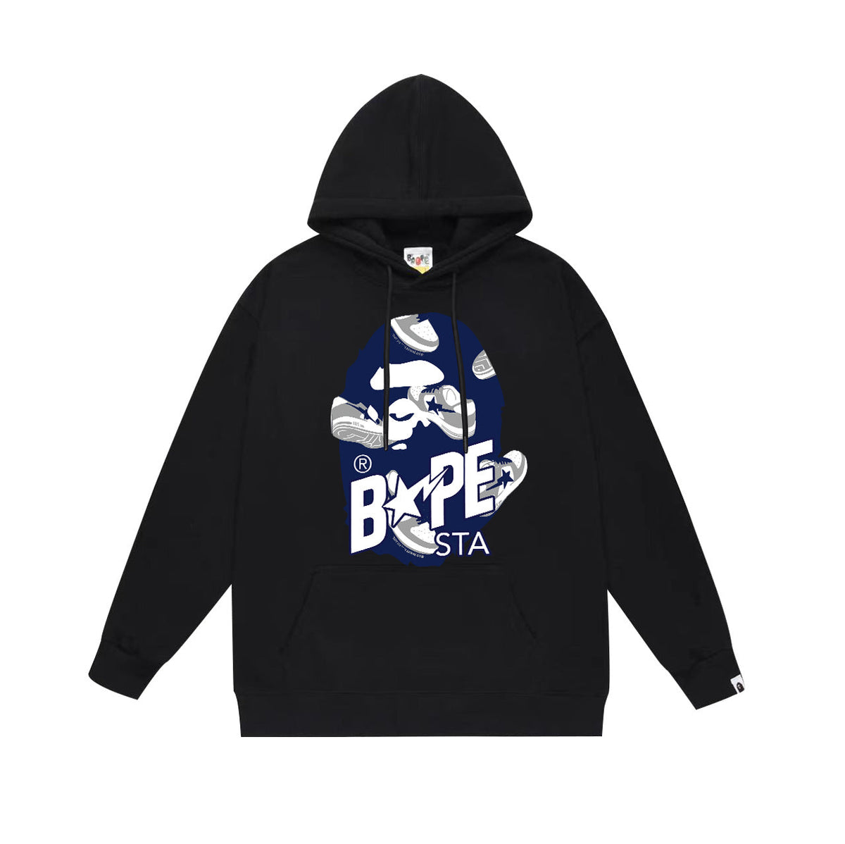 Bathing Shark and ape head print Hoodie Fall / Winter Hooded Sweater (Part 5) NextBlock