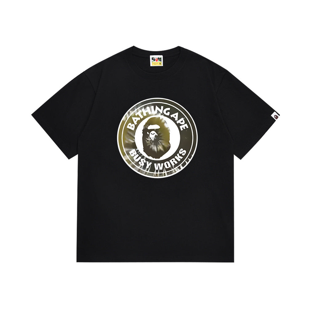 BAPE Bathing Shark and ape head print T Shirt NextBlock