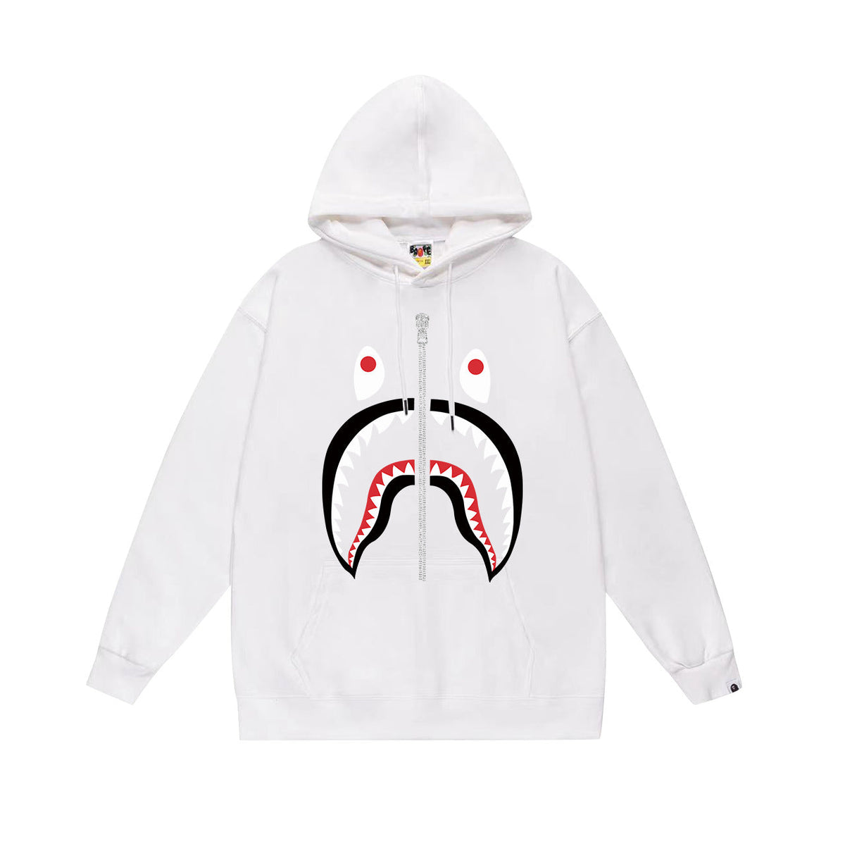 Bathing Shark and ape head print Hoodie Fall / Winter Hooded Sweater NextBlock