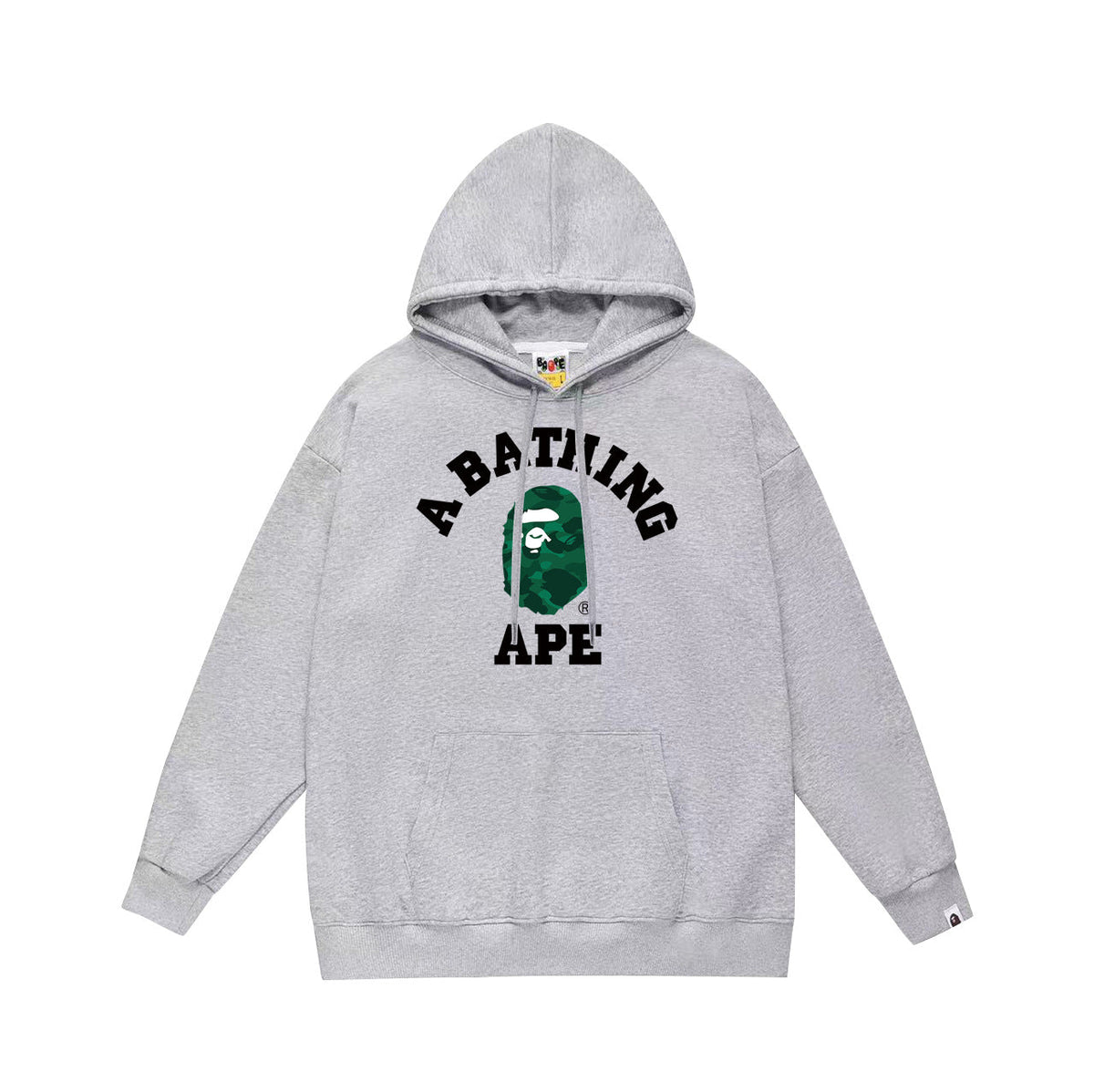 Bathing Shark and ape head print Hoodie Autumn / Winter Letter Print Loose Hoodie Pullover Ape Sweater NextBlock