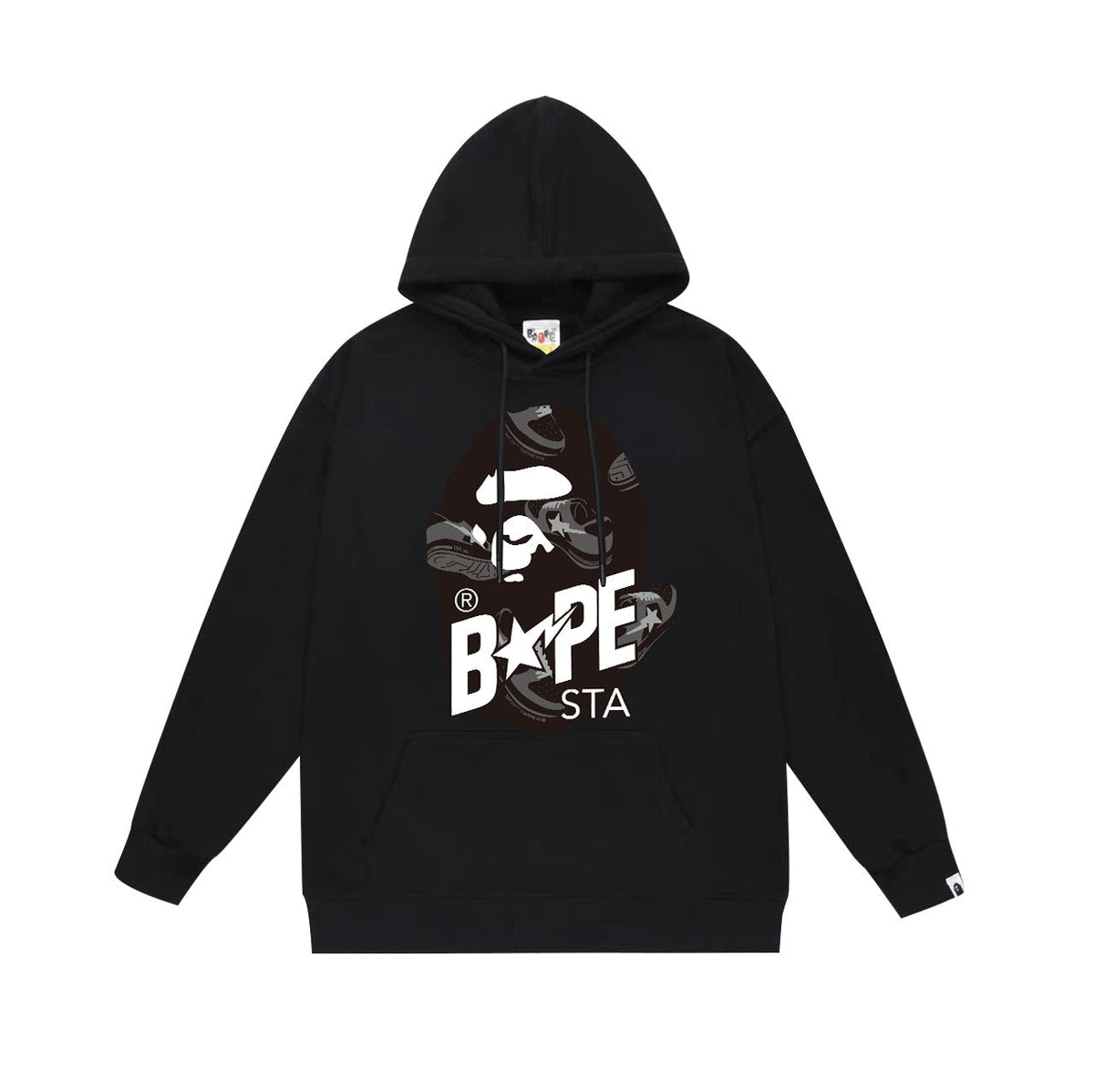 Bathing Shark and ape head print Hoodie Fall / Winter Hooded Sweater (Part 4) NextBlock