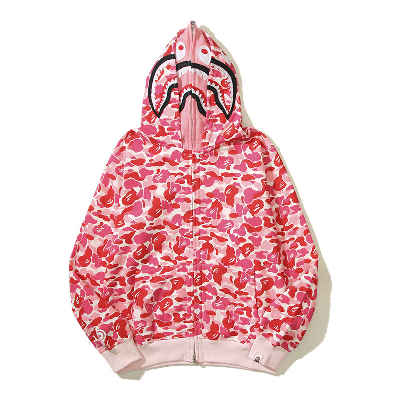 Ape Hoodie Camouflage Alphabet Double Hat Sweater Autumn Winter NextBlock