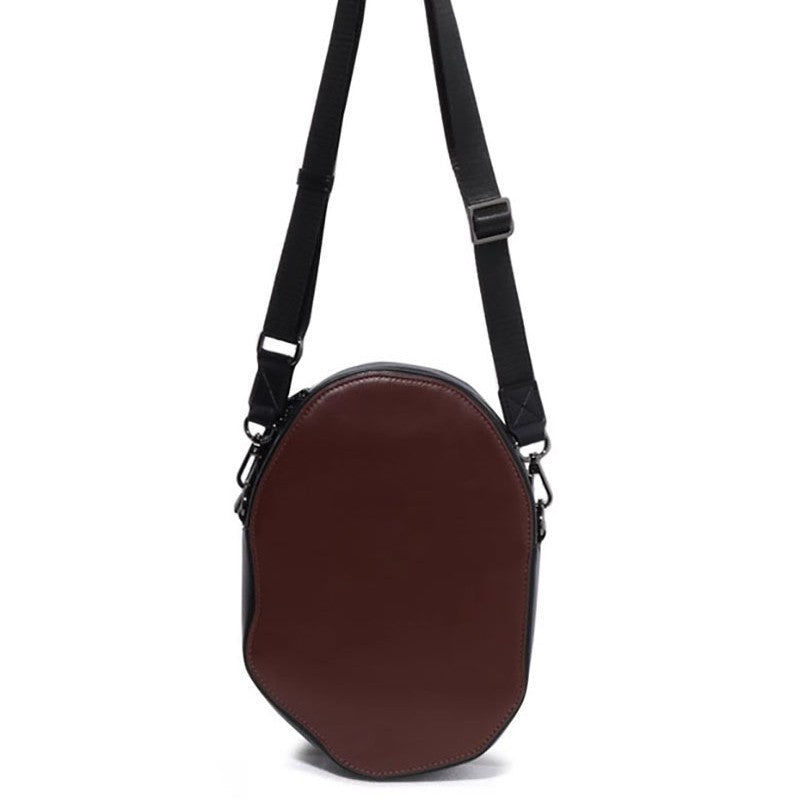 Bathing Shark and ape head print Bag Accessories: Ape-patterned PU leather zippered crossbody bag / shoulder bag NextBlock