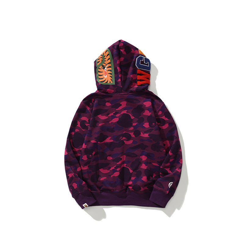 Ape Hoodie Double Hat Tiger Head Sweater Men's Cardigan NextBlock