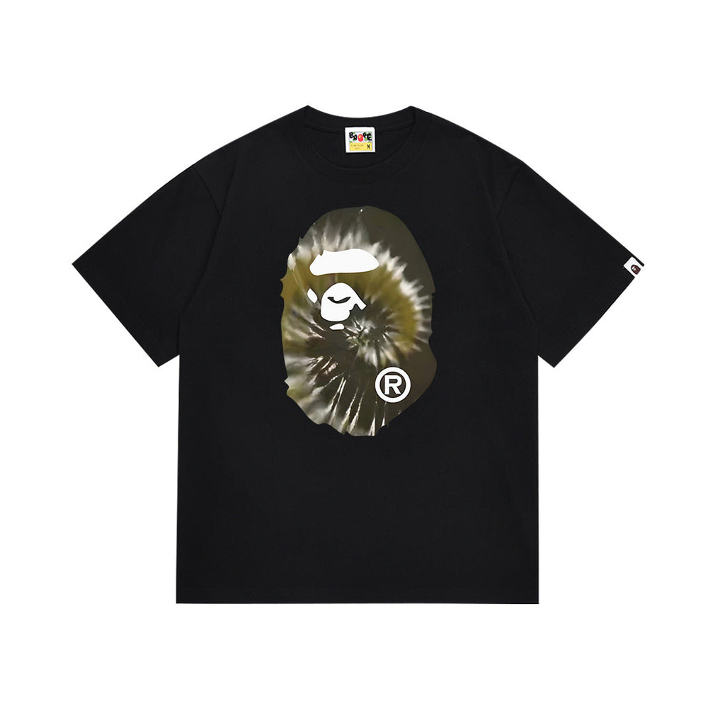 BAPE Bathing Shark and ape head print T Shirt NextBlock