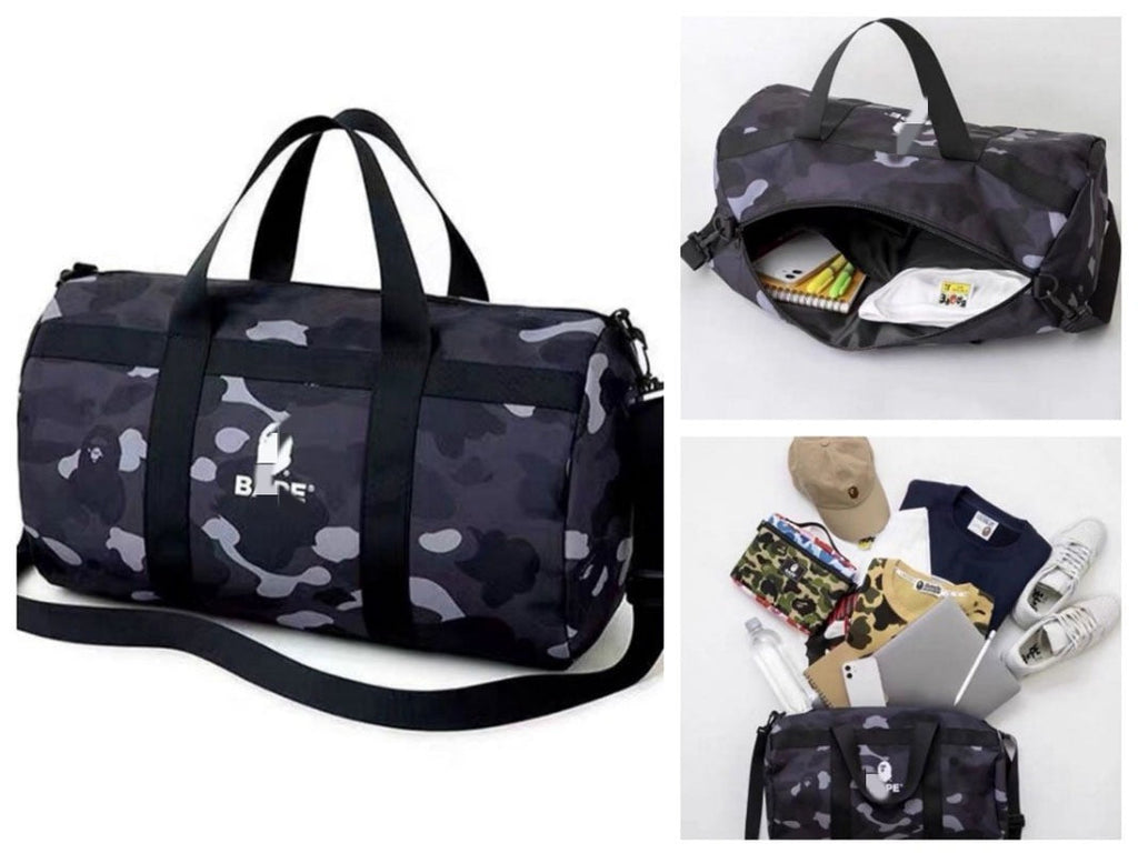 BAPE Bag black and white camouflage NextBlock