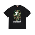 BAPE Bathing Shark and ape head print T Shirt NextBlock