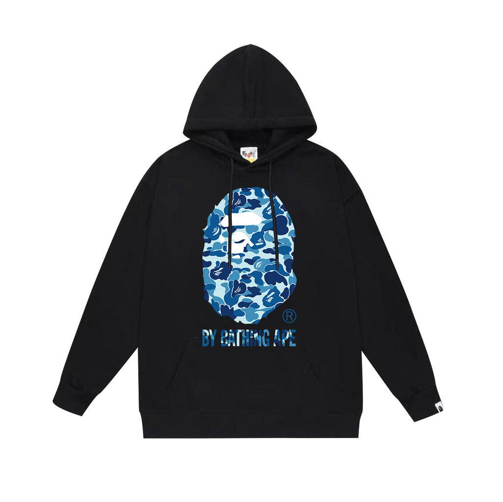 Bathing Shark and ape head print Hoodie Fall / Winter Hooded Sweater (Part 4) NextBlock