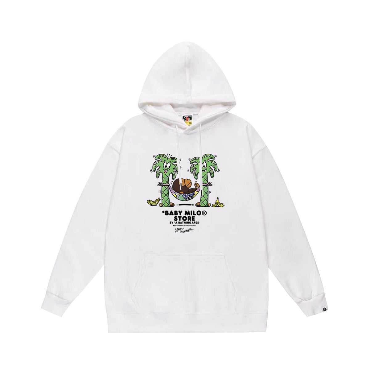 Bathing Shark and ape head print Hoodie Autumn / Winter Letter Print Loose Hoodie Pullover Ape Sweater NextBlock