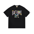 BAPE Bathing Shark and ape head print T Shirt NextBlock