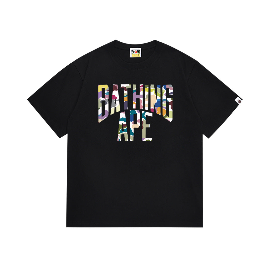 BAPE Bathing Shark and ape head print T Shirt NextBlock