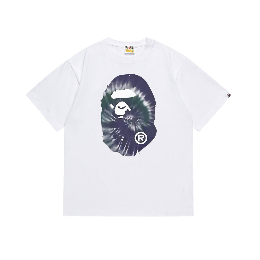 BAPE Bathing Shark and ape head print T Shirt NextBlock