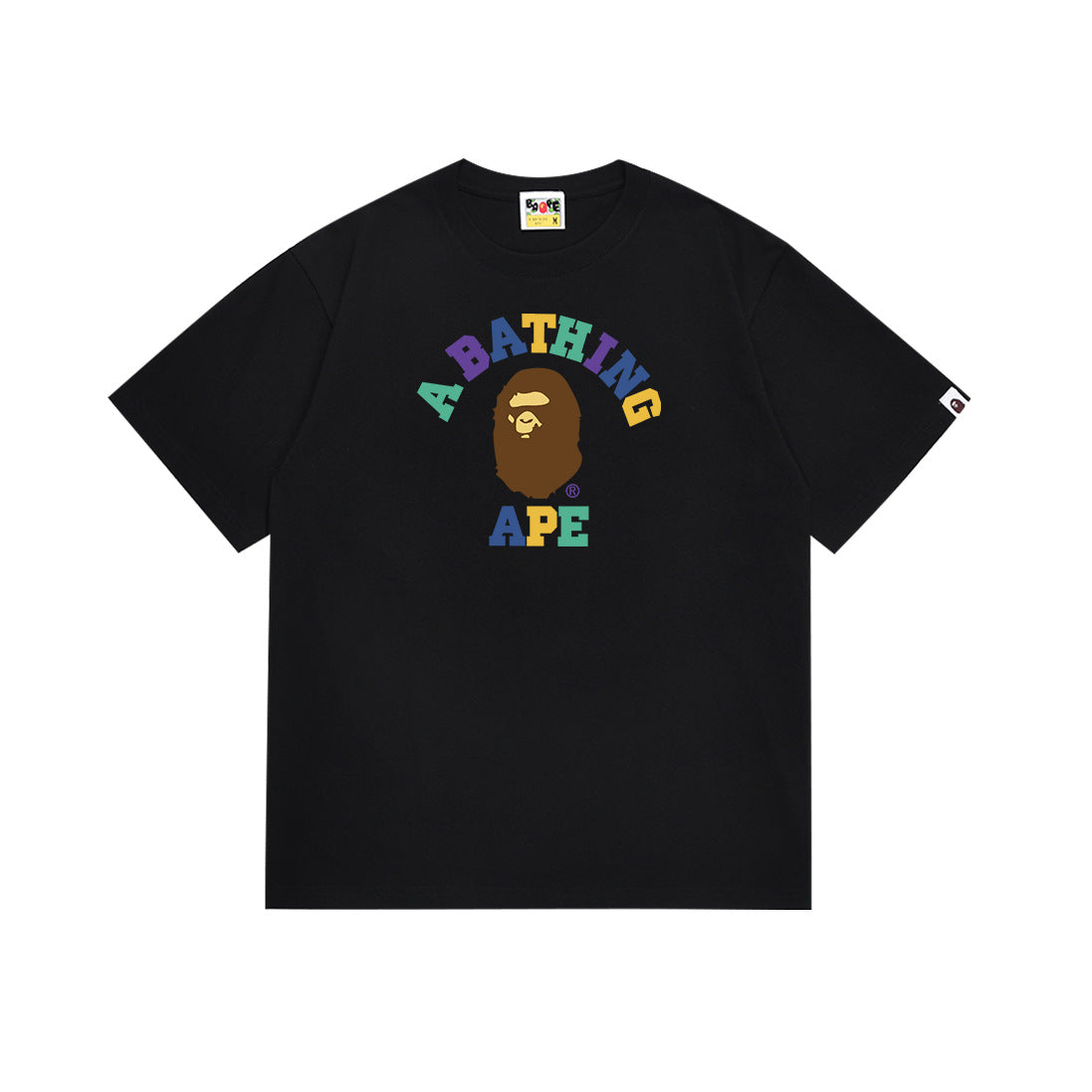 BAPE Bathing Shark and ape head print T Shirt NextBlock