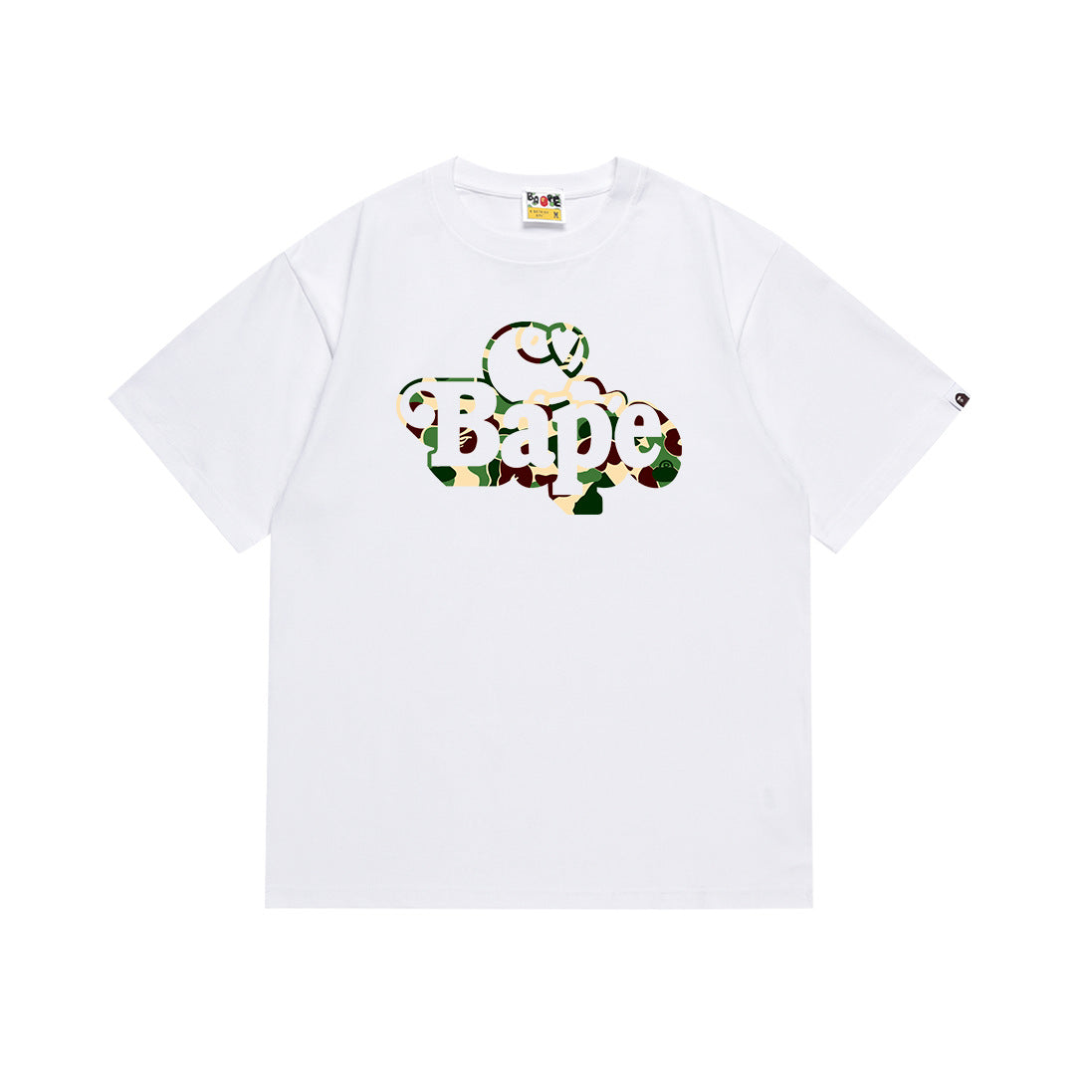 BAPE Bathing Shark and ape head print T Shirt NextBlock