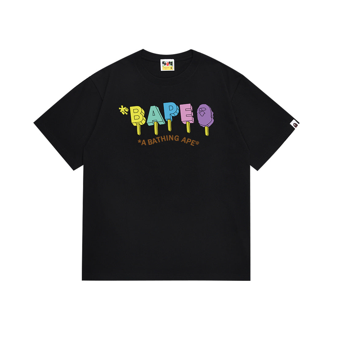 BAPE Bathing Shark and ape head print T Shirt NextBlock