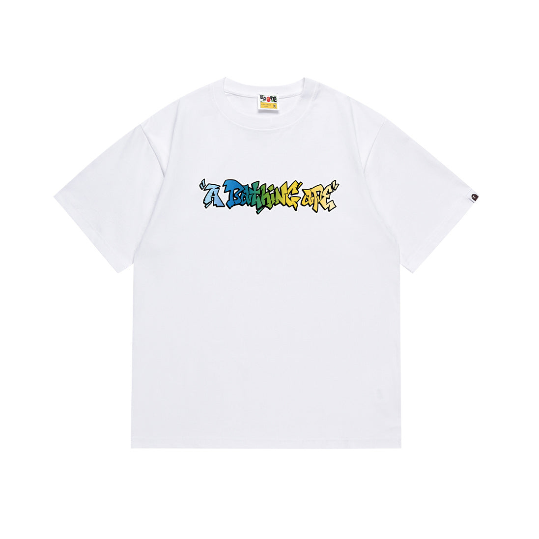 BAPE Bathing Shark and ape head print T Shirt NextBlock