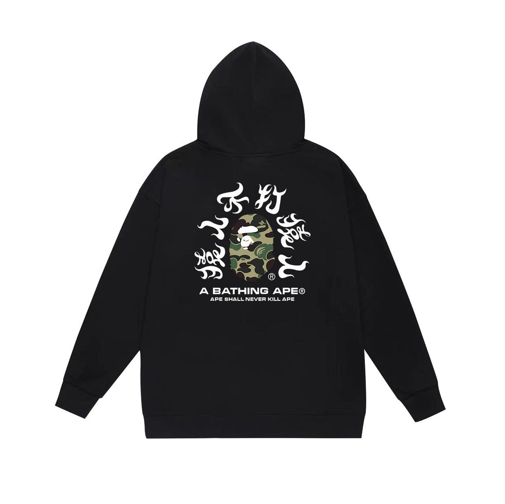 Bathing Shark and ape head print Hoodie Fall / Winter Hooded Sweater (Part 4) NextBlock